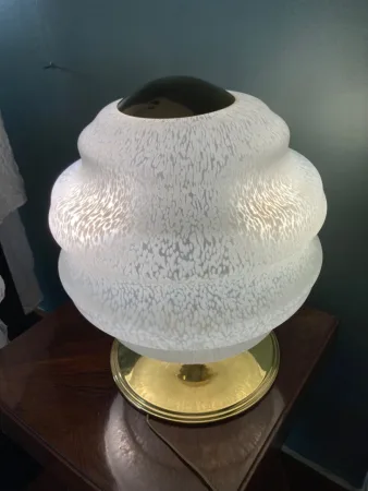 Lampe années 70 en verrerie de Clichy
