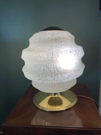 Lampe années 70 en verrerie de Clichy