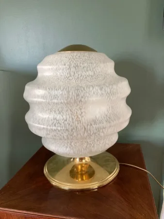 Lampe années 70 en verrerie de Clichy