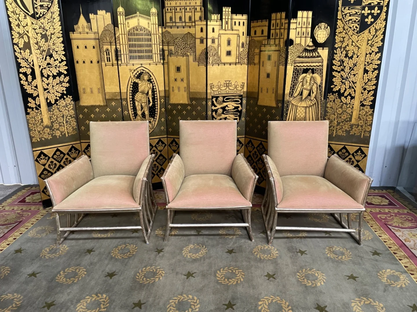 SEIS SILLONES DE BAMBÚ