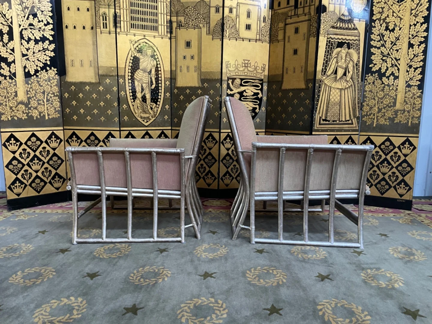 SEIS SILLONES DE BAMBÚ