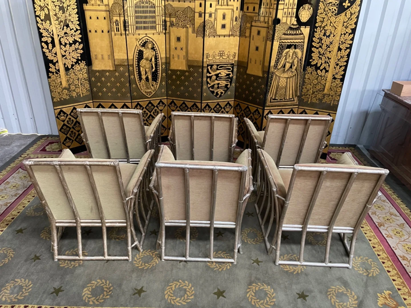 SEIS SILLONES DE BAMBÚ