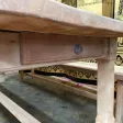 Table de ferme en hêtre massif et ses deux bancs