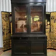 Buffet deux corps Louis Philippe en bois noirci
