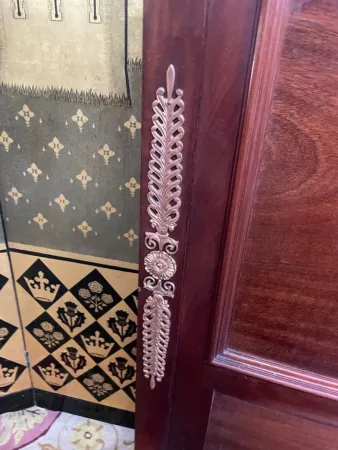Lit en acajou et bronze de style Consulat - Empire