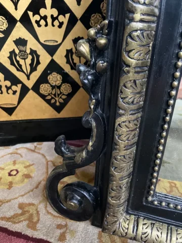 Miroir époque Napoléon III bois noirci