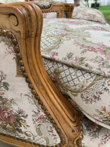 Paire de bergères louis XV