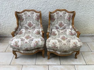 PAAR SESSEL IM LOUIS XV-STIL