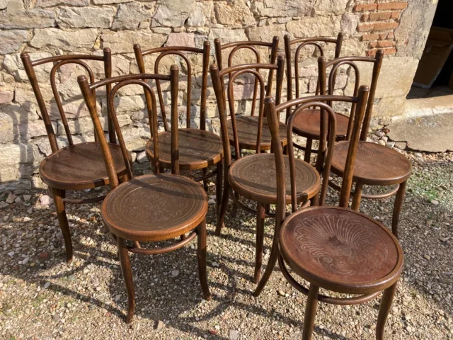 8 chaises bistrot fischel