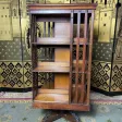 Bibliothèque tournante en Chêne 1900