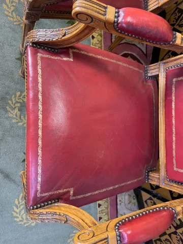 PAIR OF LOUIS XVI STYLE ARMCHAIRS