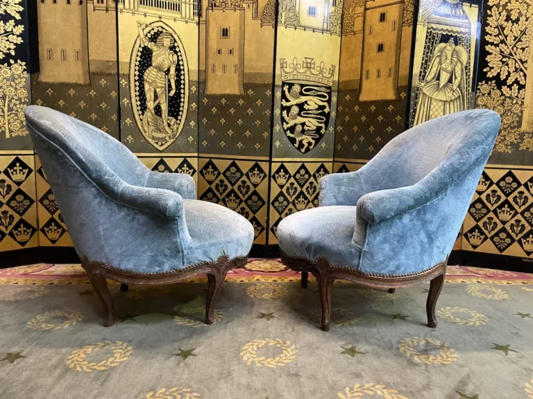 PAIR OF LOUIS XV PERIOD ARMCHAIRS