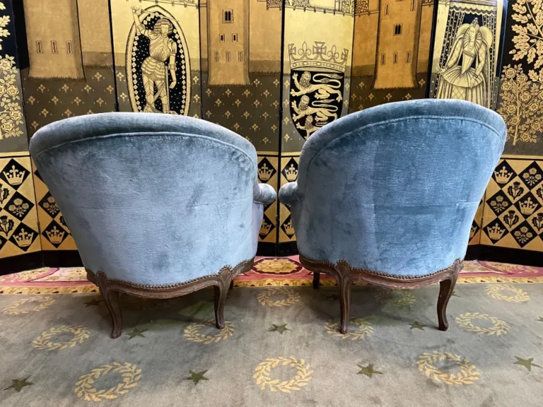 PAIR OF LOUIS XV PERIOD ARMCHAIRS