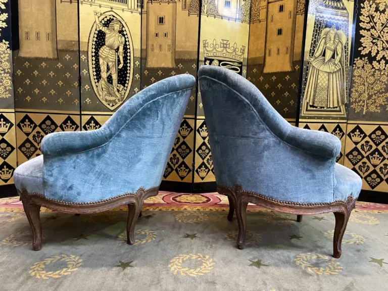 PAIR OF LOUIS XV PERIOD ARMCHAIRS