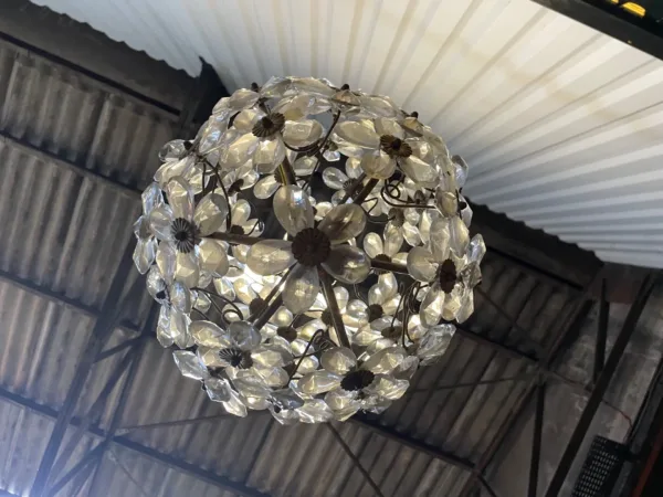 Lustre - Suspension en verre boulle