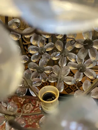 Lustre - Suspension en verre boulle