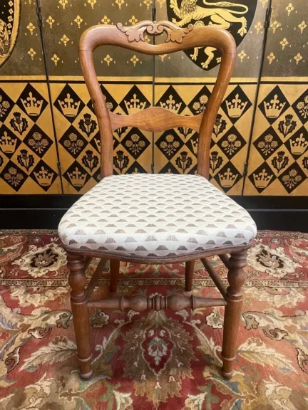4 chaises louis philippe assise capitonnée
