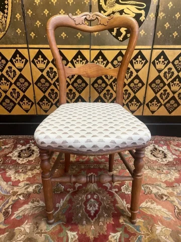 4 chaises louis philippe assise capitonnée