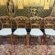 4 chaises louis philippe assise capitonnée