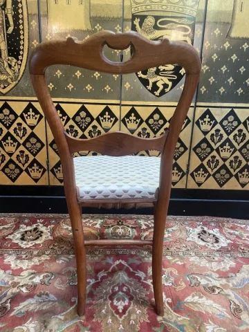 4 chaises louis philippe assise capitonnée