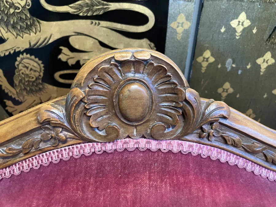 4 fauteuils de style louis XV en palissandre