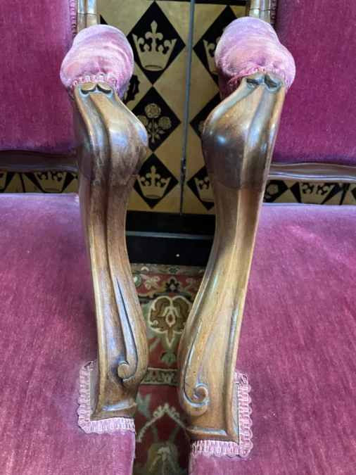 4 fauteuils de style louis XV en palissandre