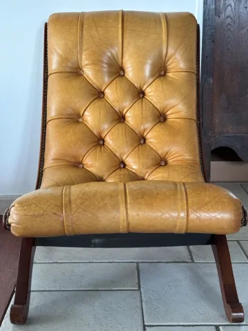 Chesterfield 2 assises en cuir