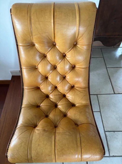 Chesterfield 2 assises en cuir