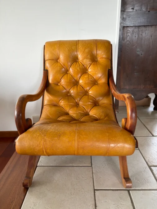 Chesterfield 2 assises en cuir