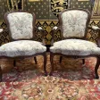 Paire de cabriolets Louis XV