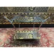 Desserte en chrome et miroir