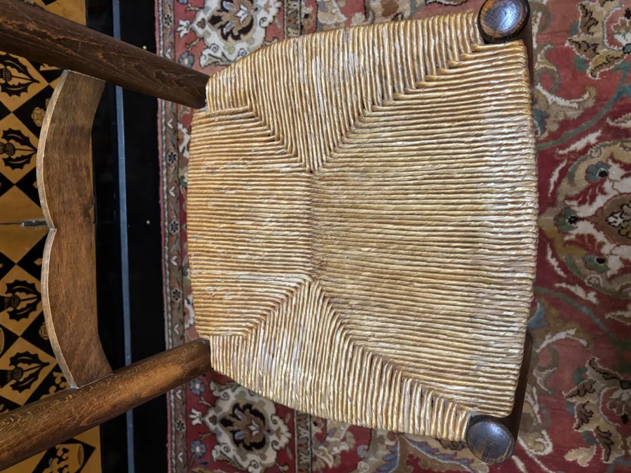 6 chaises paillées