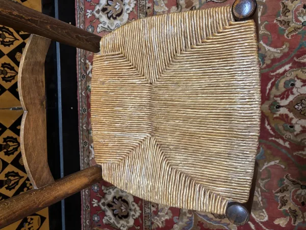6 chaises paillées