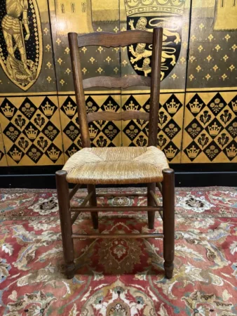 6 chaises paillées