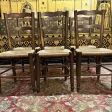 6 chaises paillées