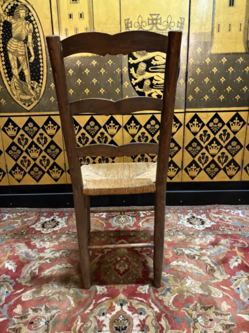 6 chaises paillées