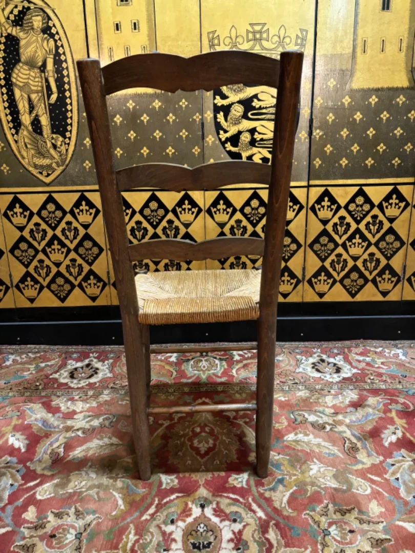 6 chaises paillées