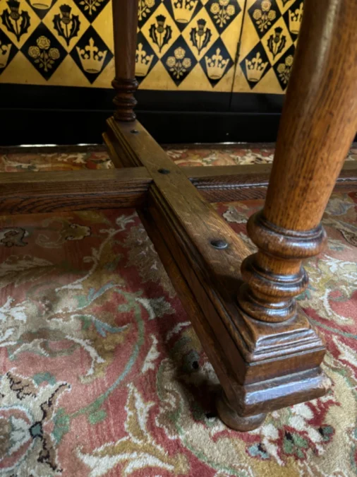 Table à manger de ferme de style haute époque Louis XIII