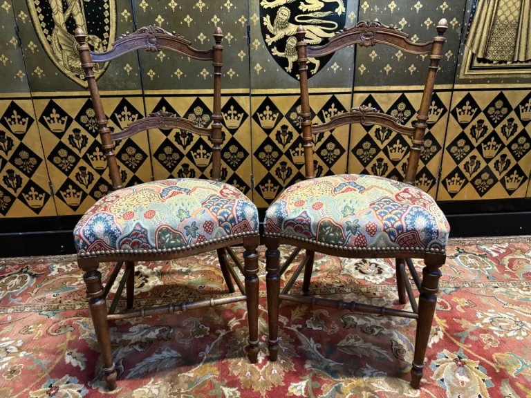 2 chaises tapissées art nouveau
