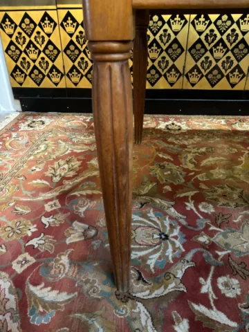 Table de ferme art deco en chêne