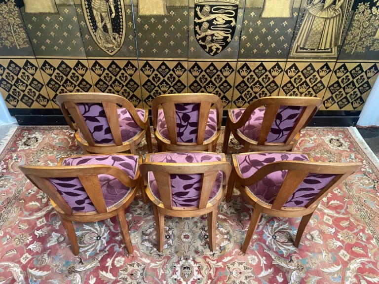 Suite de 6 chaises Gondoles époque Art Déco