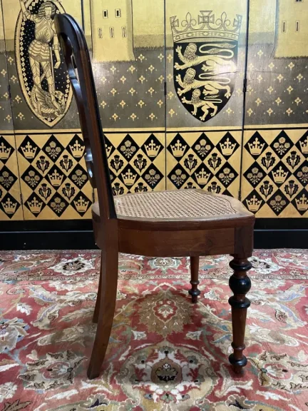 Suite de 6 chaises cannées Louis Philippe - Napoléon III