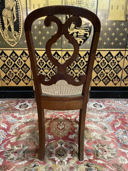 Suite de 6 chaises cannées Louis Philippe - Napoléon III
