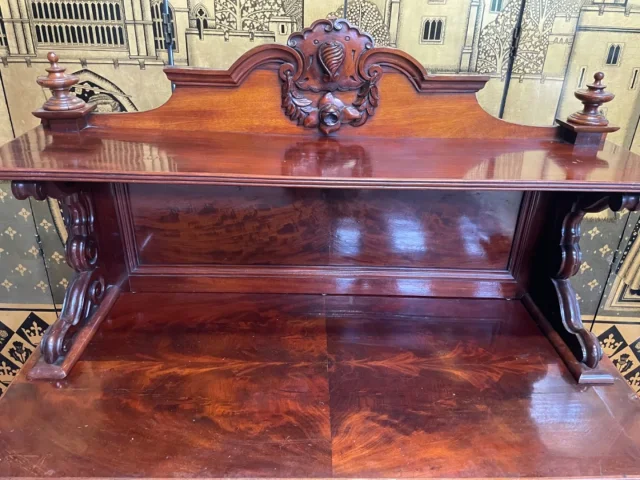 Console - Desserte Napoleon III acajou