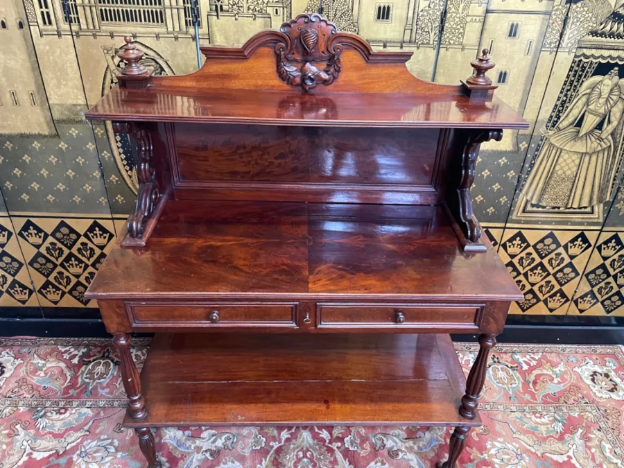 Console - Desserte Napoleon III acajou