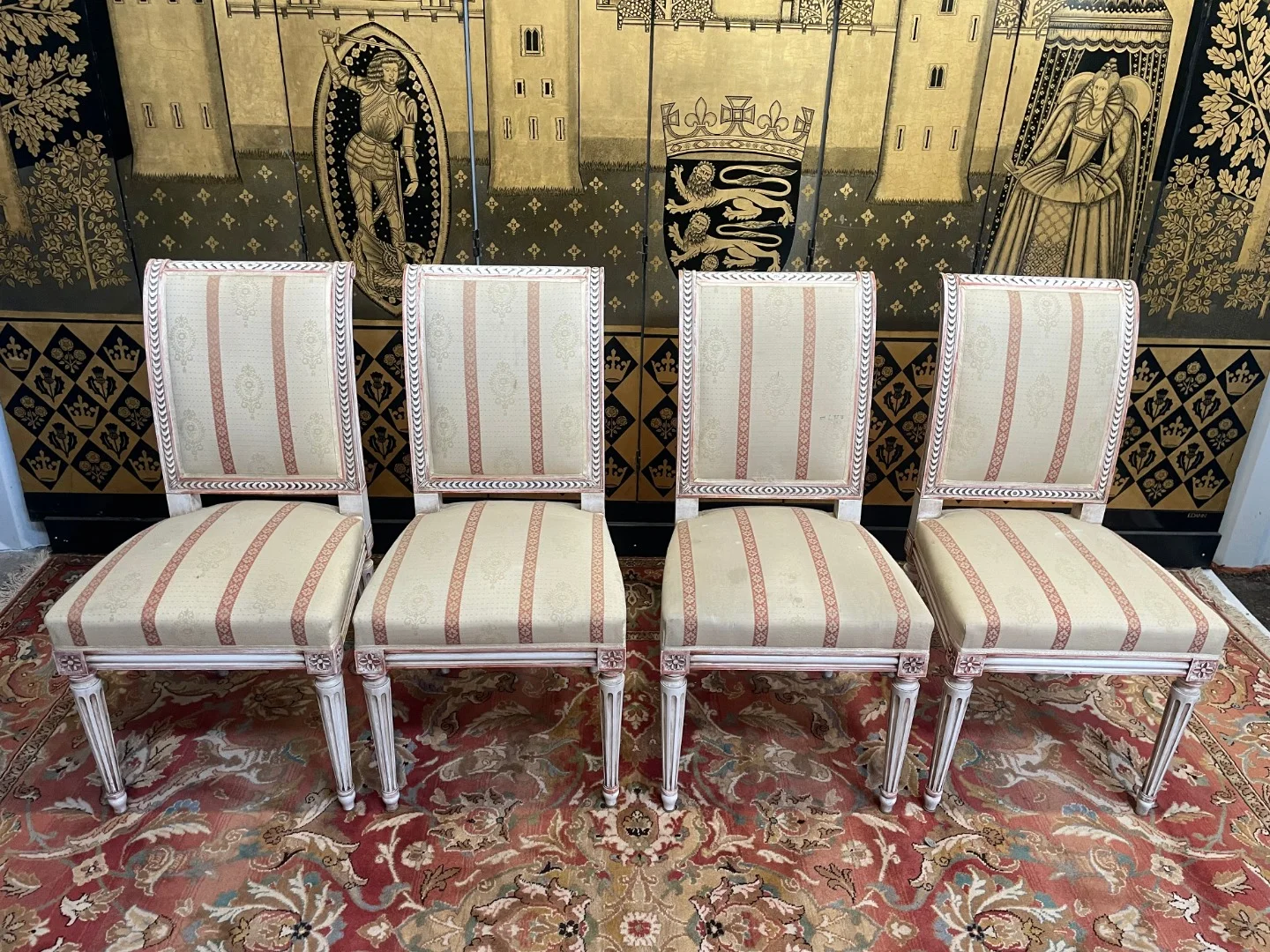 Set of 4 Louis XVI style chairs