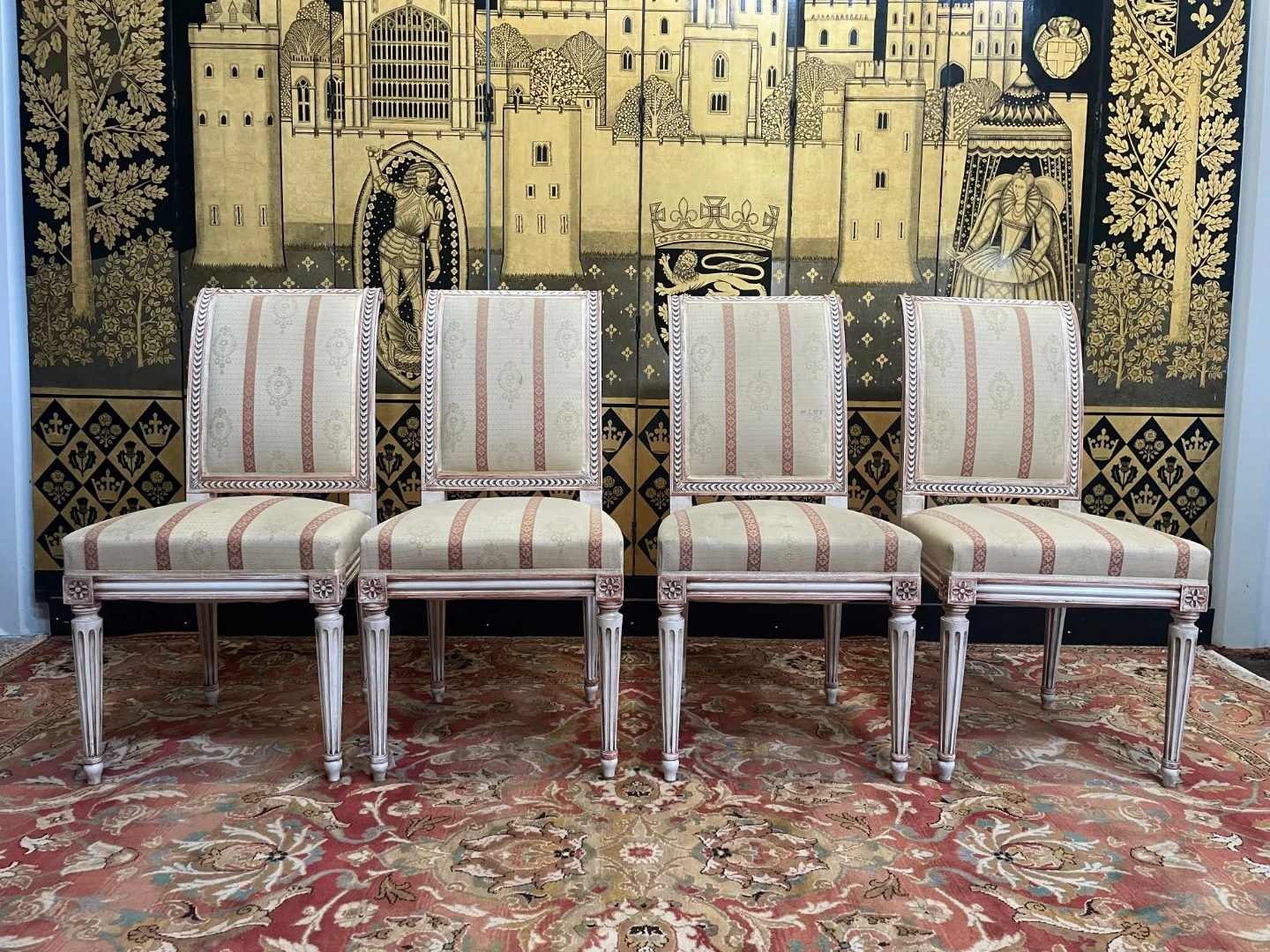 Set of 4 Louis XVI style chairs