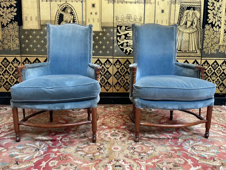 Pair of 19th century English armchairs