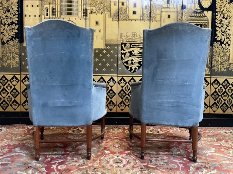 Pair of 19th century English armchairs