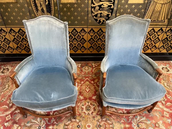 Pair of 19th century English armchairs